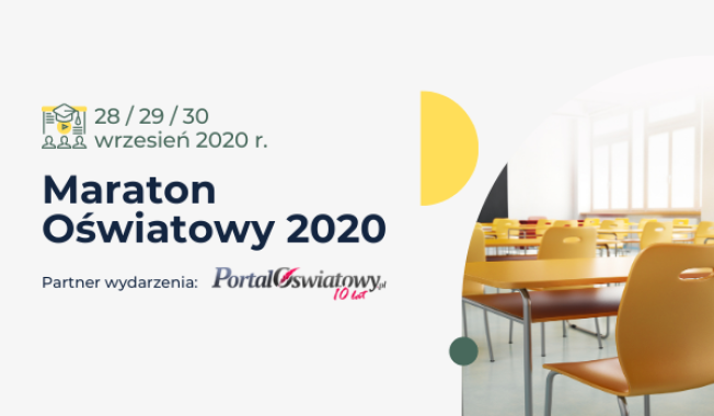 Portal Oświatowy zaprasza na wydarzenie online: Maraton Oświatowy 2020