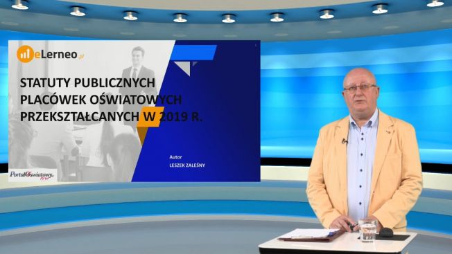 E-szkolenie: Statuty publicznych placówek oświatowych przekształcanych w 2019 r. 