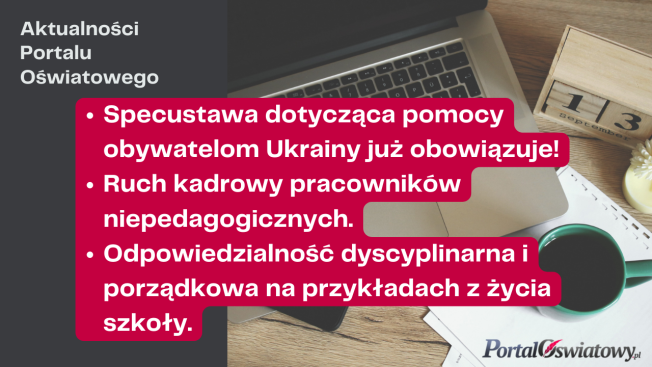 Wideonews: Aktualności Portalu Oświatowego (14-20 marca 2022 r.)