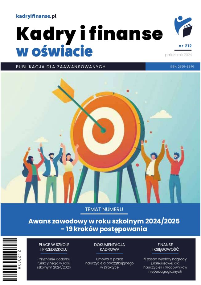 Kadry i Finanse w Oświacie nr 212 październik 2024