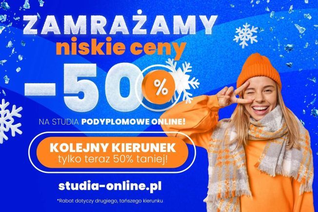 Myślisz o studiach podyplomowych? Zacznij je teraz 50% taniej