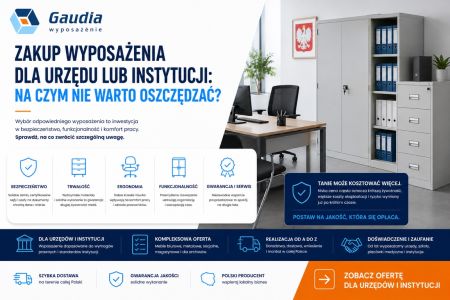 Zakup wyposażenia dla urzędu lub instytucji