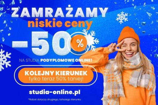 Myślisz o studiach podyplomowych? Zacznij je teraz 50% taniej