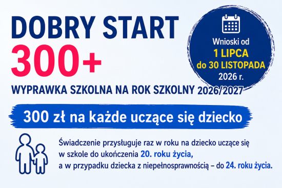 Dobry Start 2026/2027 – od 1 lipca można składać wnioski o 300 zł na wyprawkę szkolną